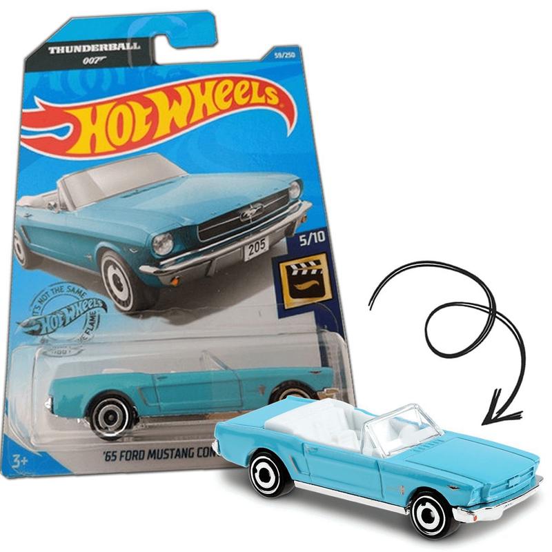 HOT WHEELS 65 Ford Mustang Convertible Azul Mattel GHC77